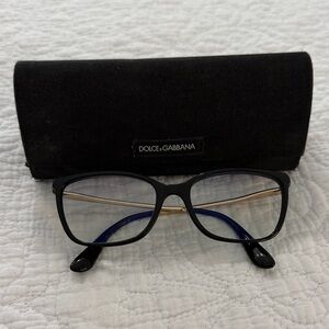 Dolce & Gabbana Black and Gold Glasses